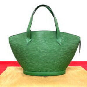 Louis Vuitton Saint Jacques Epi leather tote bag Borneo green pouch